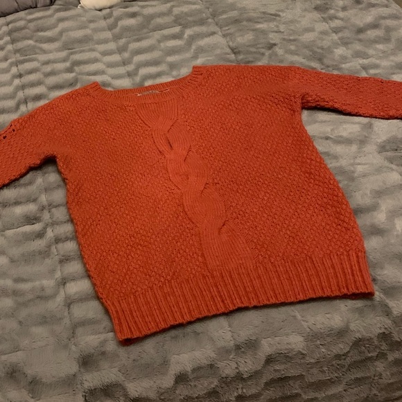 Exoté by Urban Outfitters burnt orange sweater. - Picture 2 of 6